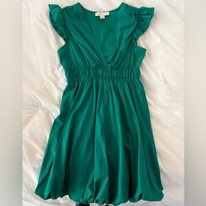 Monteau Green Mini Dress